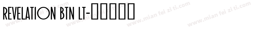Revelation BTN Lt字体转换